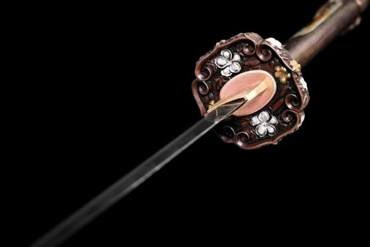 Tachi Clay Tempered Hazuya Polish Abrasive Gold-Plated Copper Fittings full tang sharp