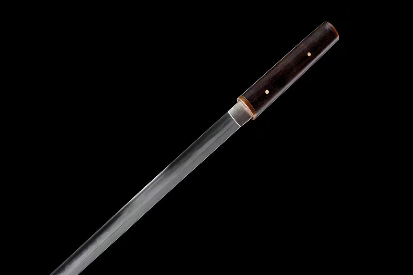 Ninja top quality Juhe Knife Sword folded pattern steel real hamon handcraft for practice collection