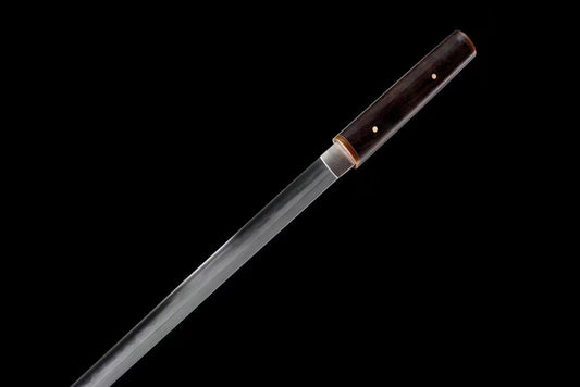 Ninja Juhe Knife Sword folded pattern steel real hamon handcraft for practice collection