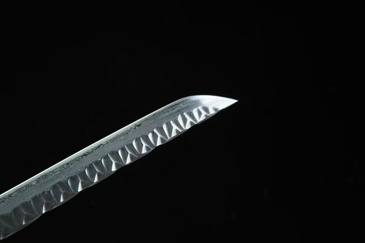 Crimson Trace Katana – Folded Steel Blade with Red Lacquer Saya and Full Tang Build