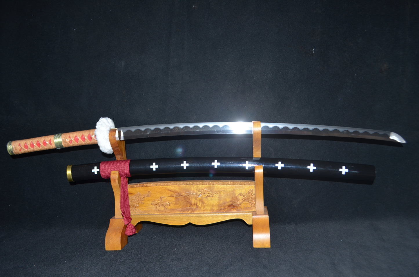 one piece Anime Style Zoro & Law 1095 high carbon Steel Blade Samurai Sword Katana Series