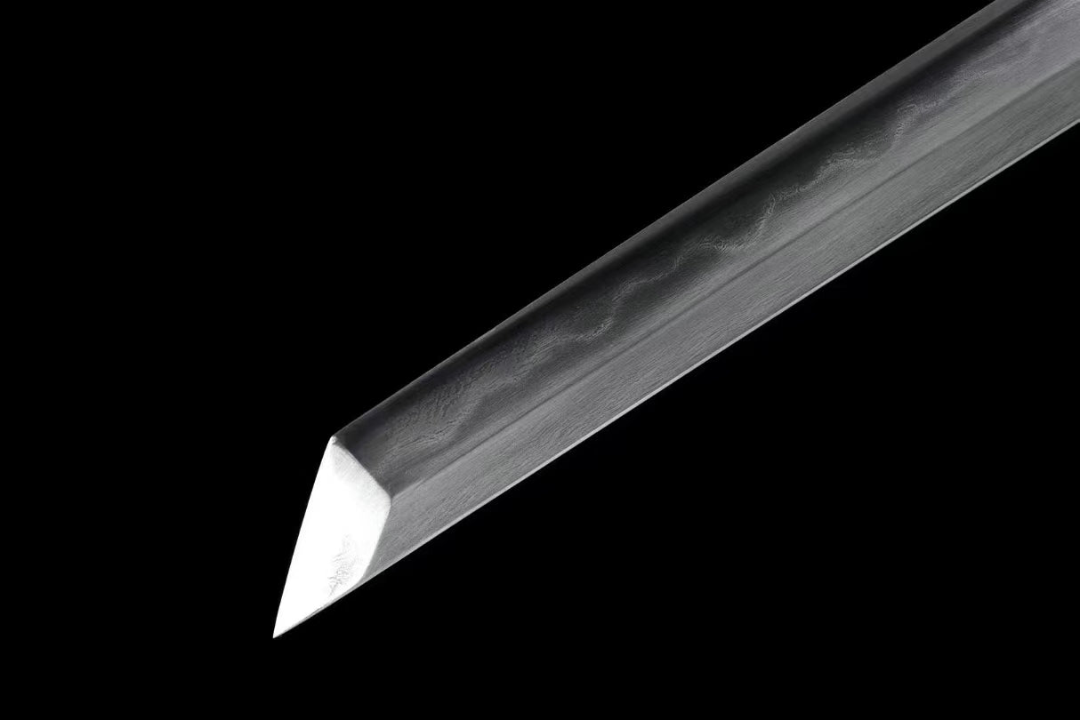 Ninja top quality Juhe Knife Sword folded pattern steel real hamon handcraft for practice collection