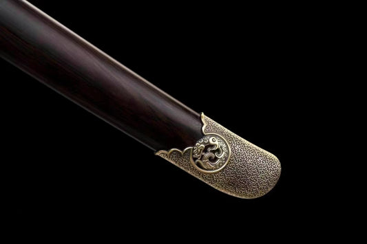 Chinese Qin Dao Sword folded pattern steel handcraft best for collection