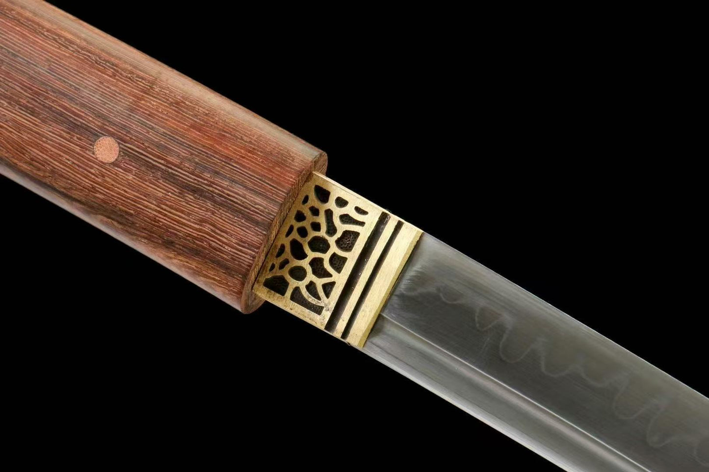 Katana Japanese Sword Shirasaya 1095 Steel Clay Tempered Mirror polished full tang battle ready