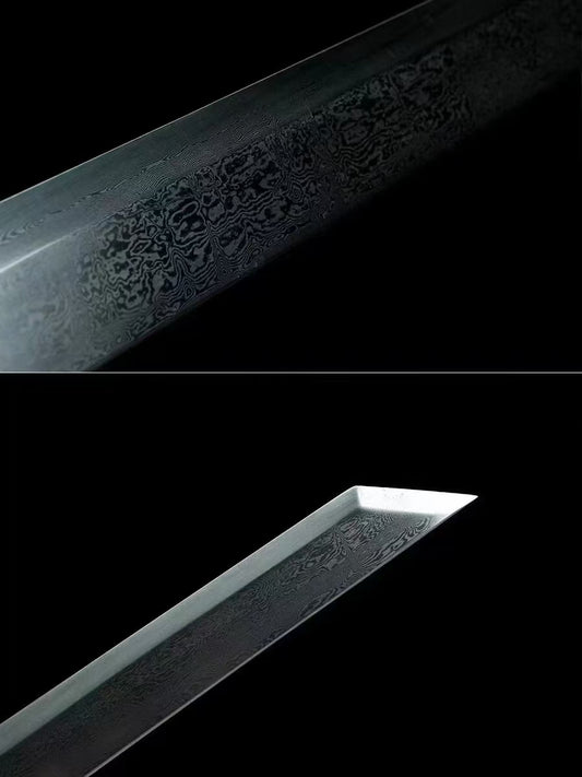 Chinese Ancient Dao Sword two dragon circle handcraft best for collection