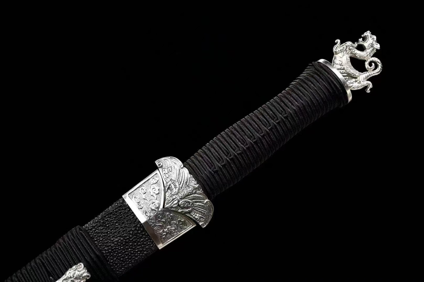 Chinese top quality small han Sword folded pattern steel handcraft best for collection