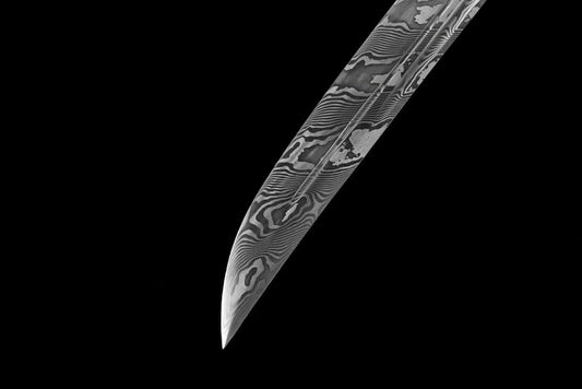 Chinese Ancient Sword folded pattern steel handcraft best for collection