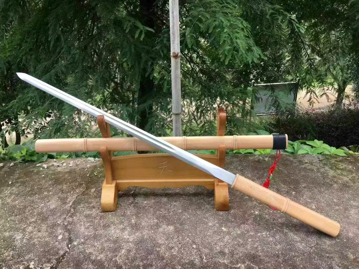 Phantom Bamboo Blade | 1095 High Carbon Steel Through-Hardened Ninjato