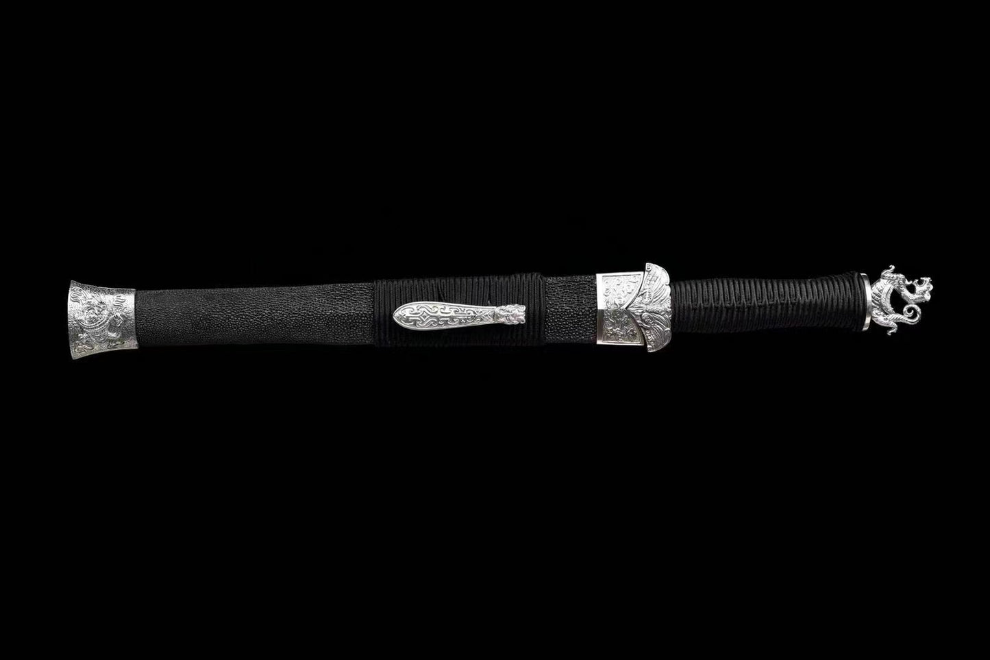 Chinese top quality small han Sword folded pattern steel handcraft best for collection