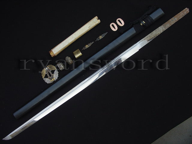 9260 Steel Ninja Japanese Sword Straight Blade Cut Bamboo full tang sharp