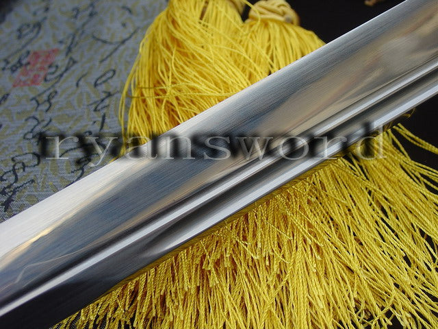9260 Steel Ninja Japanese Sword Straight Blade Cut Bamboo full tang sharp
