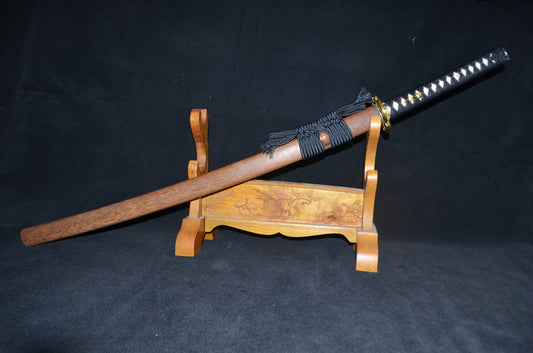 1095 high carbon Steel hamon Katana Japanese samurai sword dragon tsuba