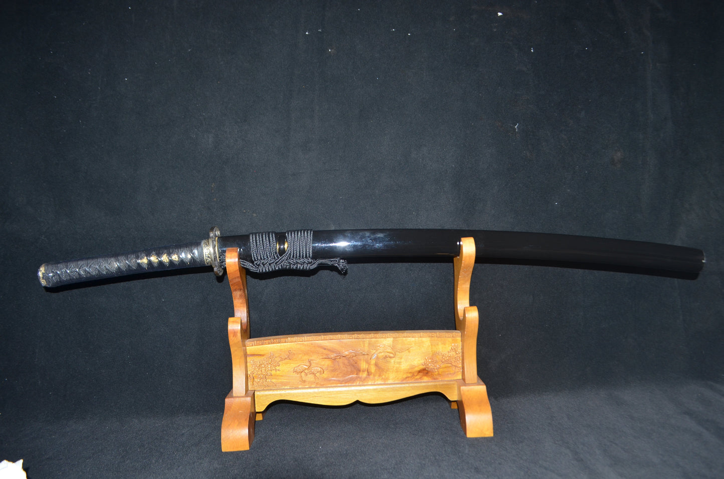Full Tang T10 Steel Katana japanese samurai sword sharp dragon tsuba