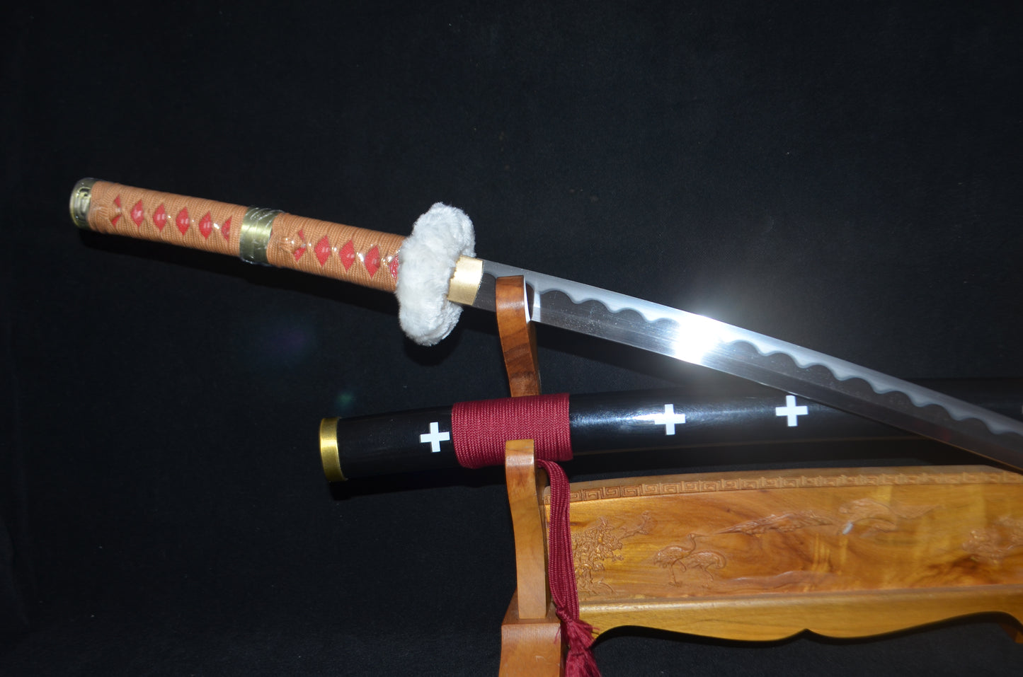 one piece Anime Style Zoro & Law 1095 high carbon Steel Blade Samurai Sword Katana Series