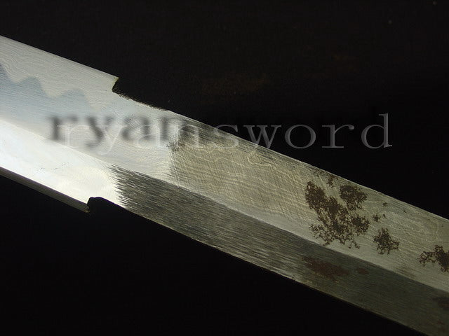 katana 1095 high carbon Steel copper Tsuba hamon real rayskin saya full tang