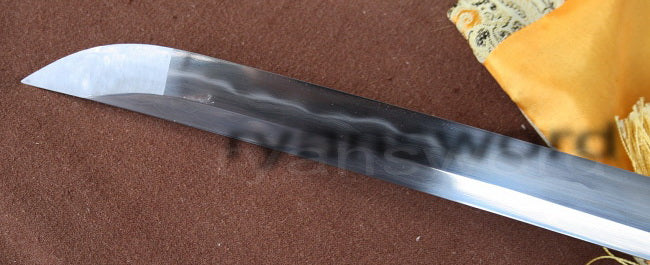 Unique katana 1095 high carbon clay tempered Steel iron tsuba full tang sharp japanese sword
