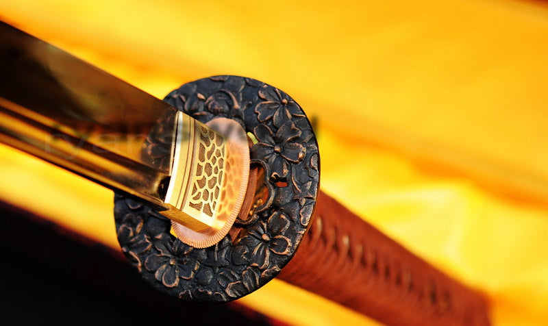 T10 Steel Clay Tempered Katana japanese sword for samurai battle ready
