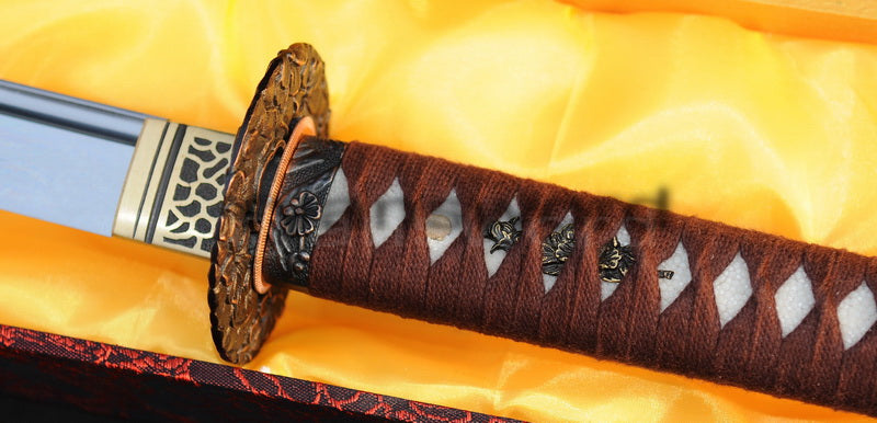 T10 Steel Clay Tempered Katana japanese sword for samurai battle ready