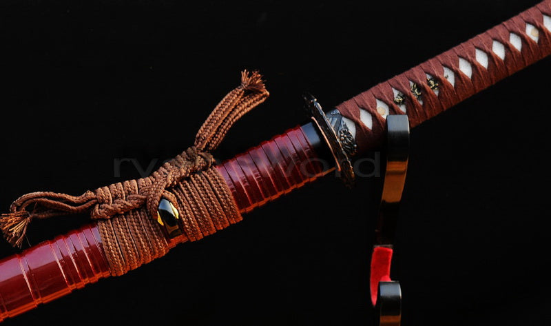 T10 Steel Clay Tempered Katana japanese sword for samurai battle ready
