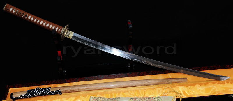 T10 Steel Clay Tempered Katana Japanese sword for samurai full tang battle ready