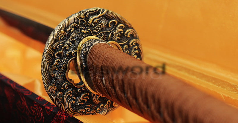 T10 Steel Clay Tempered Katana Japanese sword for samurai full tang battle ready