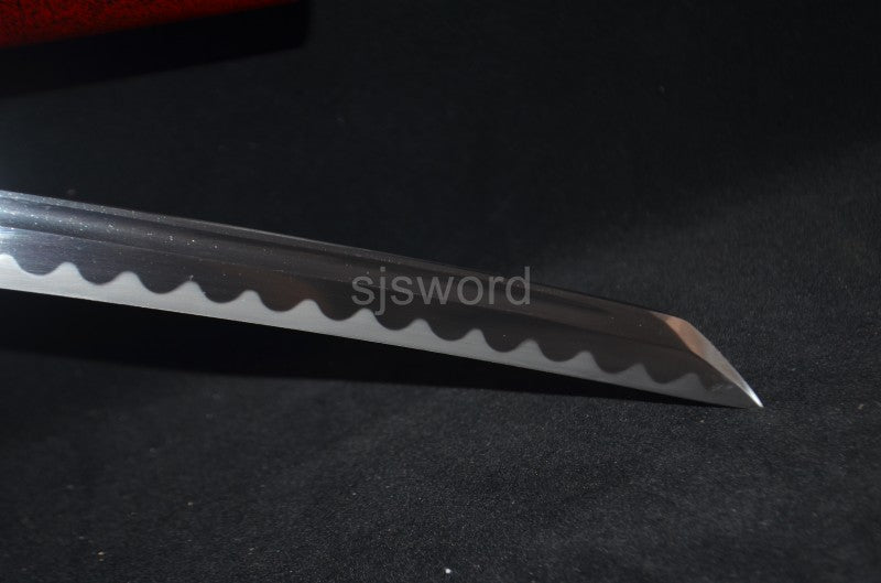 Ironhowl Fang Katana – Clay Tempered Manganese Steel Sword for Practical Use