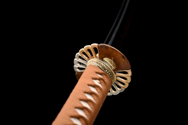 Bronze Fang Katana – Clay Tempered T10 Steel with Real Hamon, Precision Hand Polish
