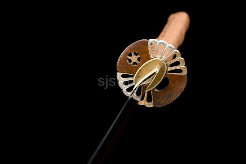 Bronze Fang Katana – Clay Tempered T10 Steel with Real Hamon, Precision Hand Polish