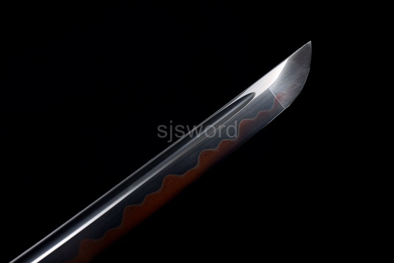 Bronze Fang Katana – Clay Tempered T10 Steel with Real Hamon, Precision Hand Polish