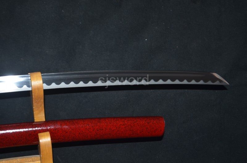 Ironhowl Fang Katana – Clay Tempered Manganese Steel Sword for Practical Use