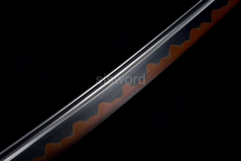 Bronze Fang Katana – Clay Tempered T10 Steel with Real Hamon, Precision Hand Polish