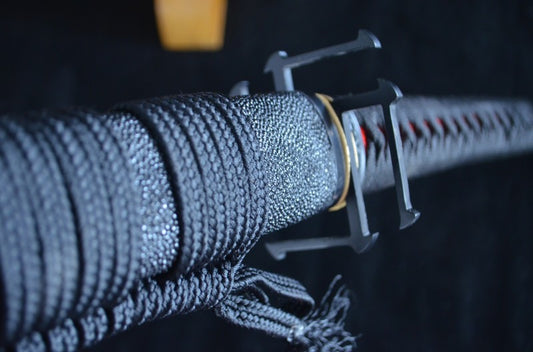 Hand Forged Honsanmai Clay Tempered Japanese Katana Samurai Sword Rayskin saya