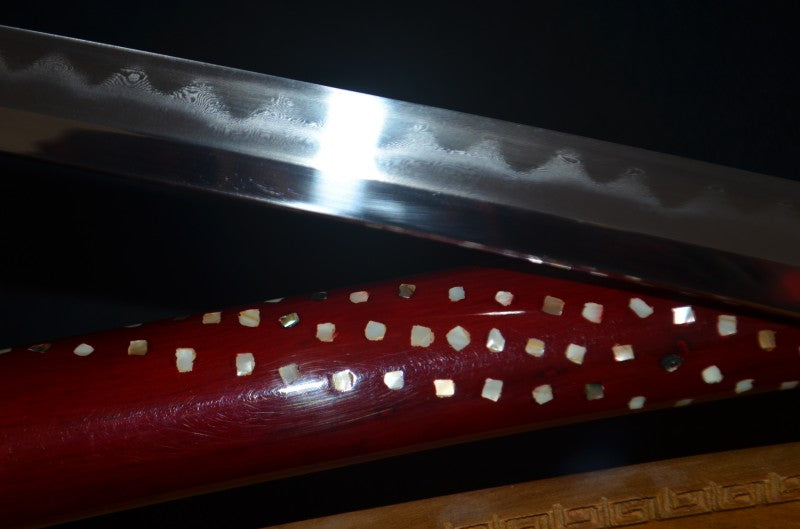 Hand Forged Honsanmai Clay Tempered Japanese Katana Samurai Sword Top quality