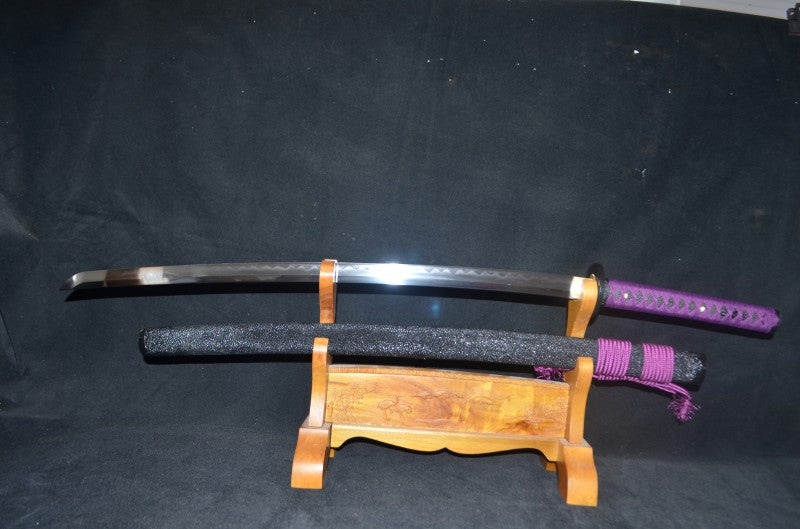 Honsanmai Sword Clay Tempered T10 Folded Japanese Samurai Katana sharp rayskin full wrapped  saya