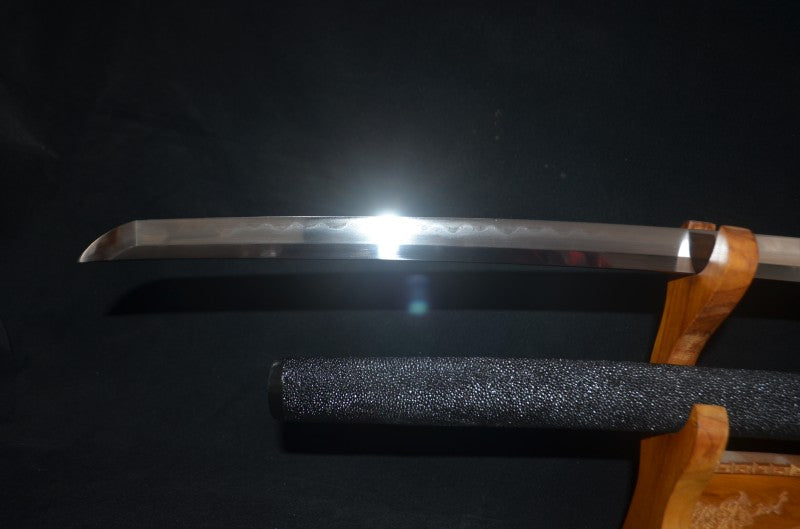 Honsanmai Sword Clay Tempered T10 Folded Japanese Samurai Katana sharp rayskin full wrapped  saya