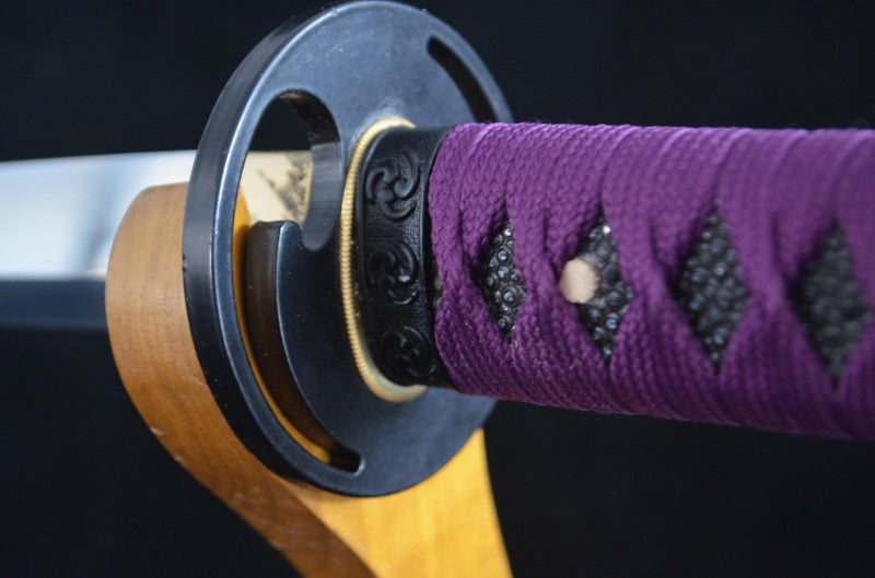 Honsanmai Sword Clay Tempered T10 Folded Japanese Samurai Katana sharp rayskin full wrapped  saya