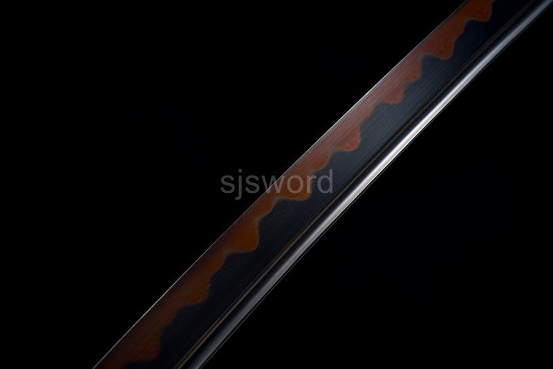 Bronze Fang Katana – Clay Tempered T10 Steel with Real Hamon, Precision Hand Polish