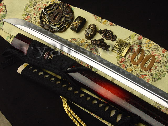 Katana 1095 High Carbon Steel top quality tsuba full tang sharp japanese sword