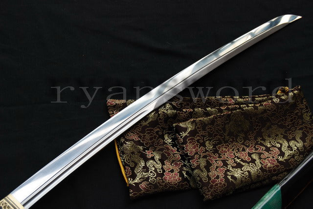 Katana 1095 High Carbon Steel top quality iron tsuba full tang sharp japanese sword black