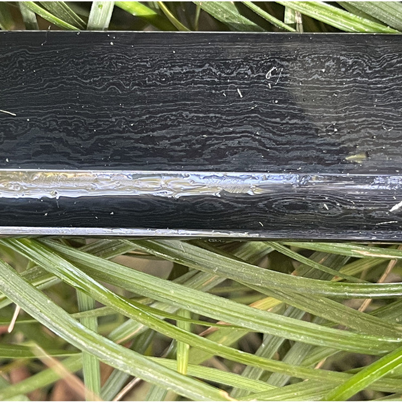 Obsidian Edge – Handmade Full Tang Katana | 1095 High Carbon Steel | Black Blade & Scabbard | Razor Sharp