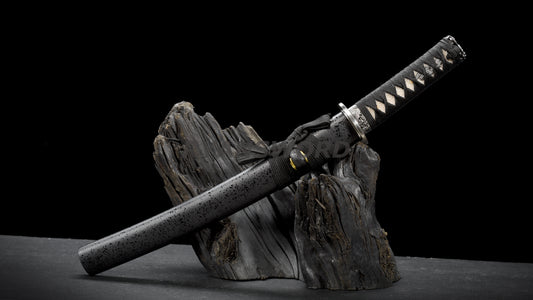 Tanto Short Japanese Sword Damascus Steel Full Tang Battle Ready