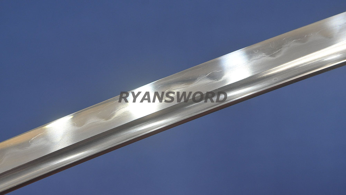 Clay Tempered Shirasaya Katana Sanmai Combined Material Full Tang Sharp Light Cutting