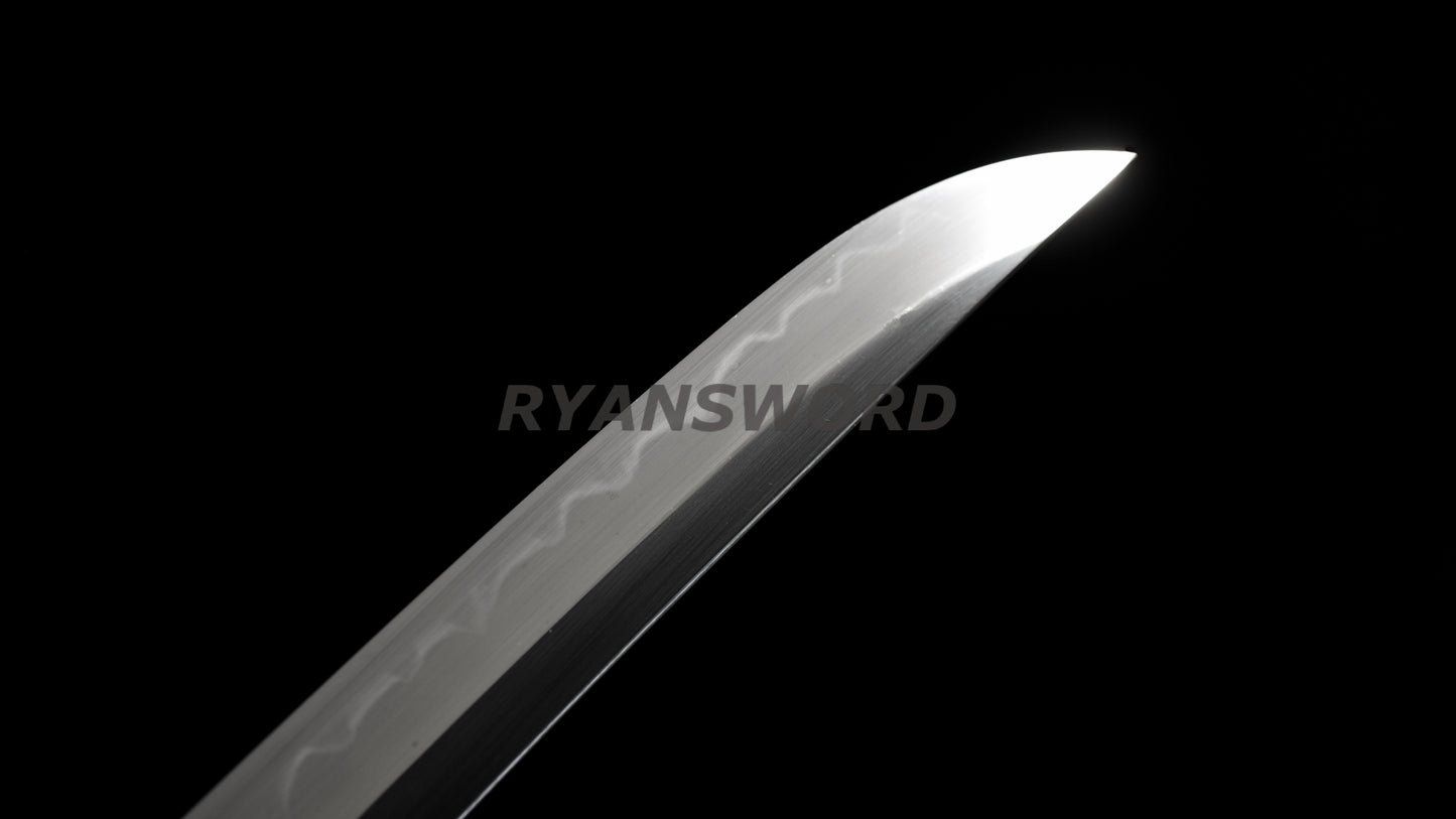 Tanto Japanese Short Sword 1095 High Carbon Steel Clay Tempered