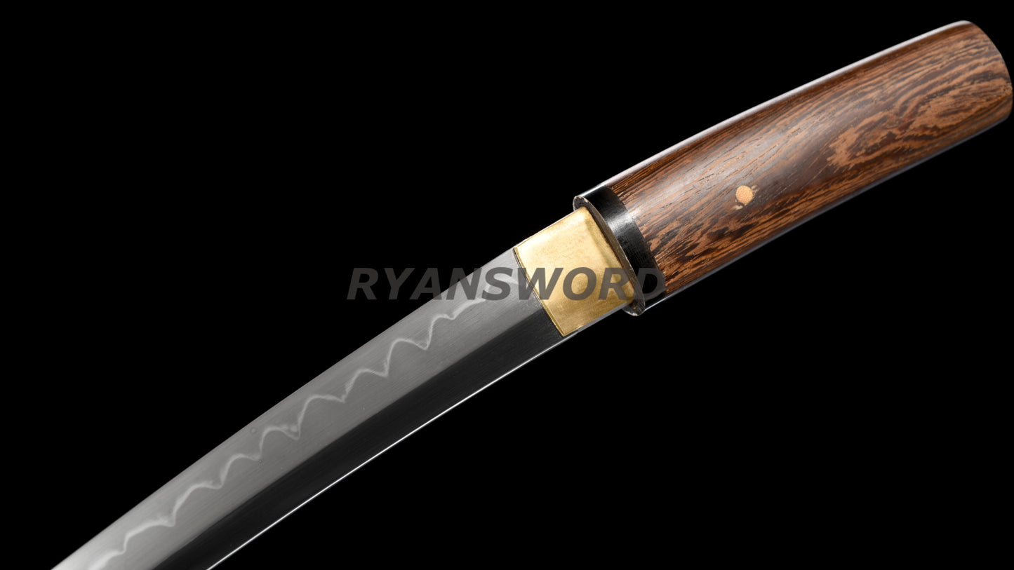Tanto Japanese Short Sword 1095 High Carbon Steel Clay Tempered