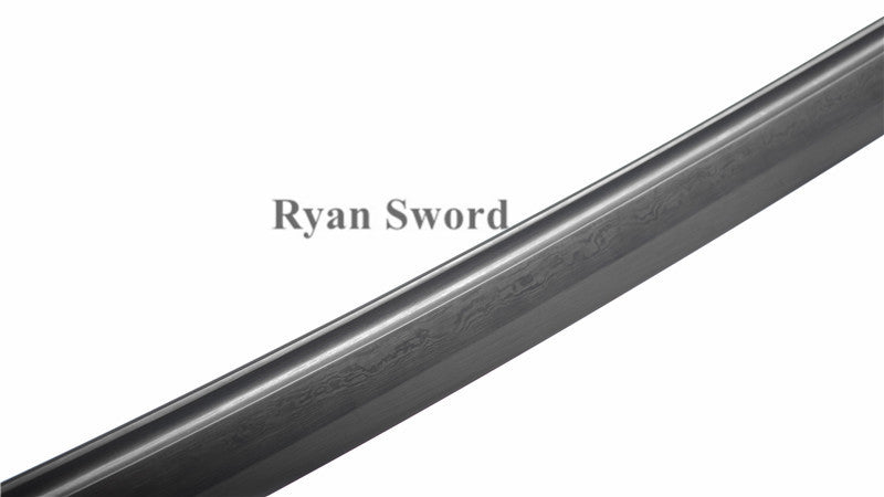 Wakizashi Damascus Folded Steel Full Tang Sharp japanese swords
