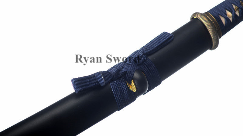 Wakizashi Damascus Folded Steel Full Tang Sharp japanese swords