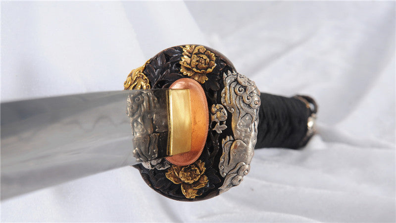 Tachi Clay Tempered 1095 Carbon Steel Folded Blade Full-Rayskin Saya full tang