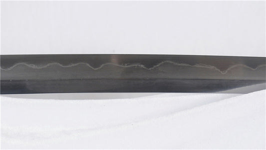 Tachi Folded 1095 Carbon Steel Clay Tempered Full-Rayskin Saya Copper Tsuba