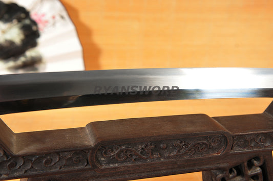 Tachi Clay Tempered Hazuya Polish Gold-Plated Copper Fittings full tang sharp