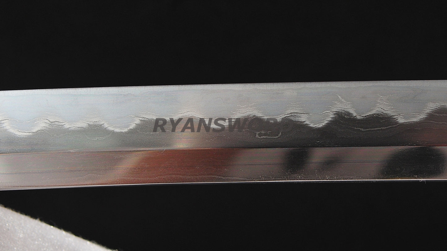 Shirasaya Katana Honsanmai Clay Tempered Traditional Polish full tang sharp